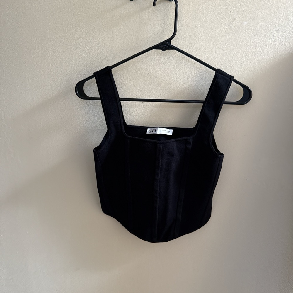Zara Black Corset Top
